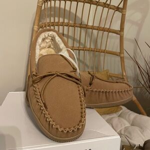 Minnetonka Tan Loafers & Slip-Ons